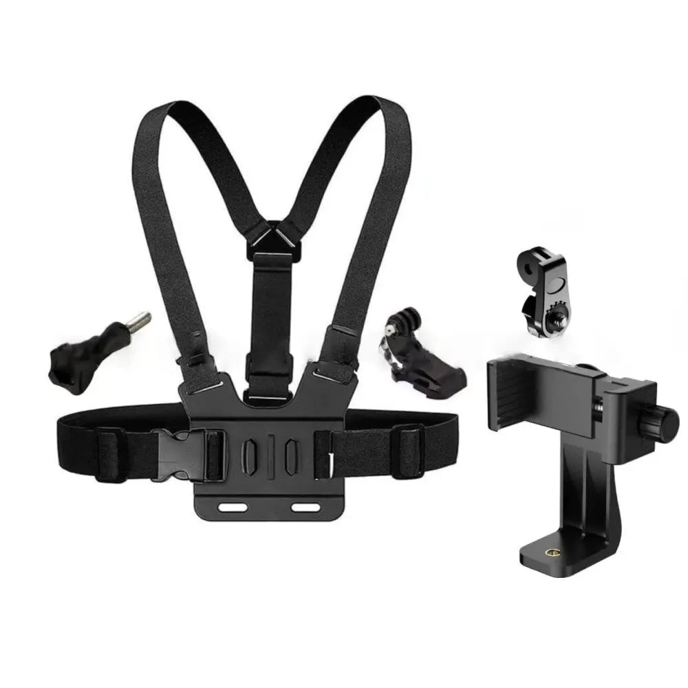 Support Téléphone Réglable avec Sangle de Poitrine